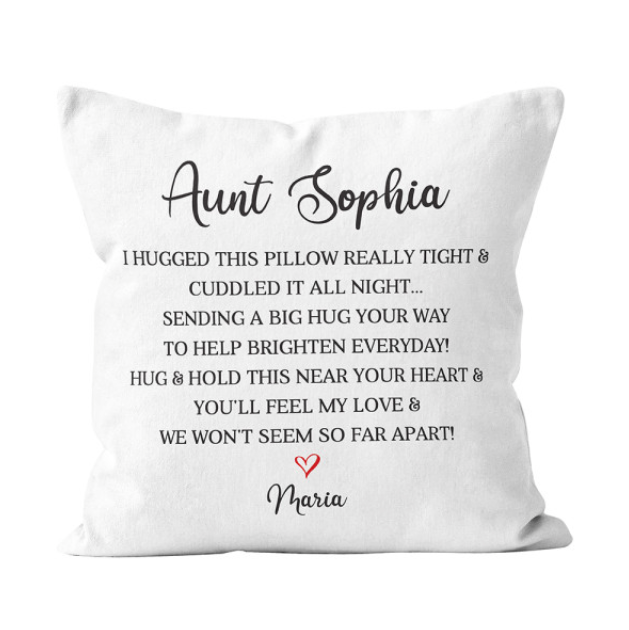 Personalized Pillow Love Poem
