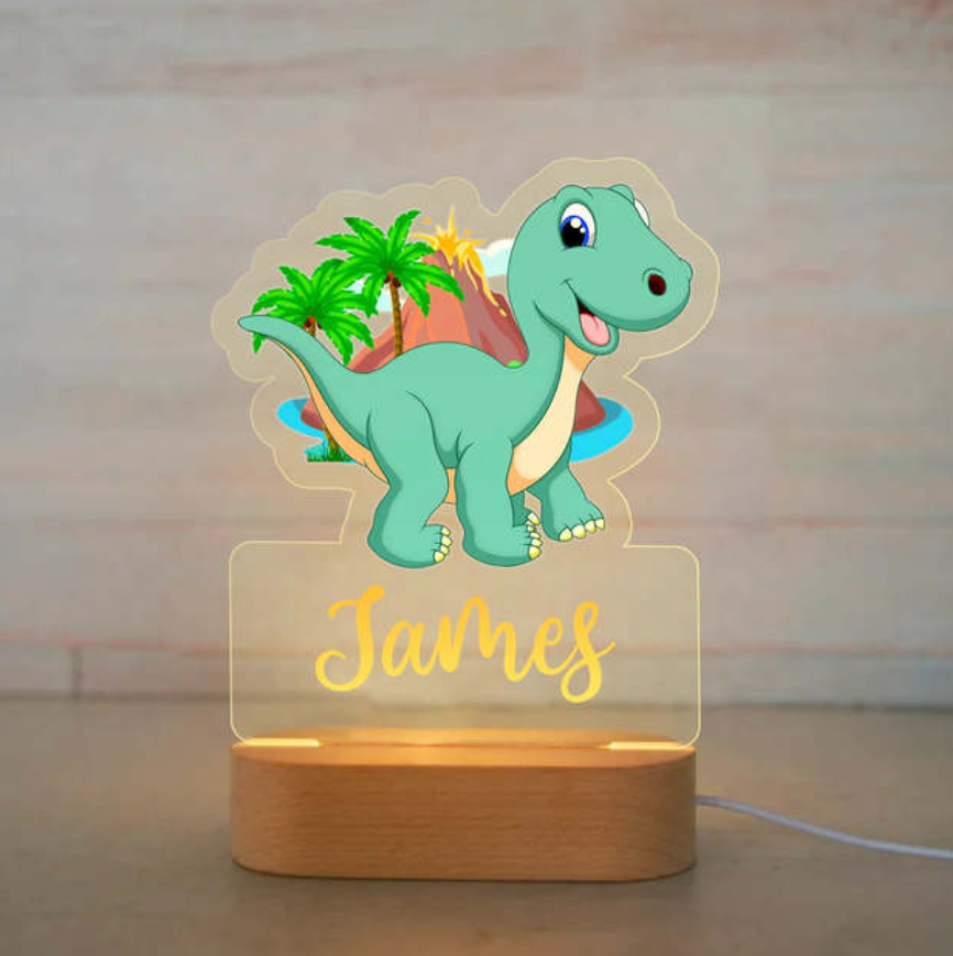 Personalized Bedroom Boys Girls Animal Mood Lighting Dinosaur
