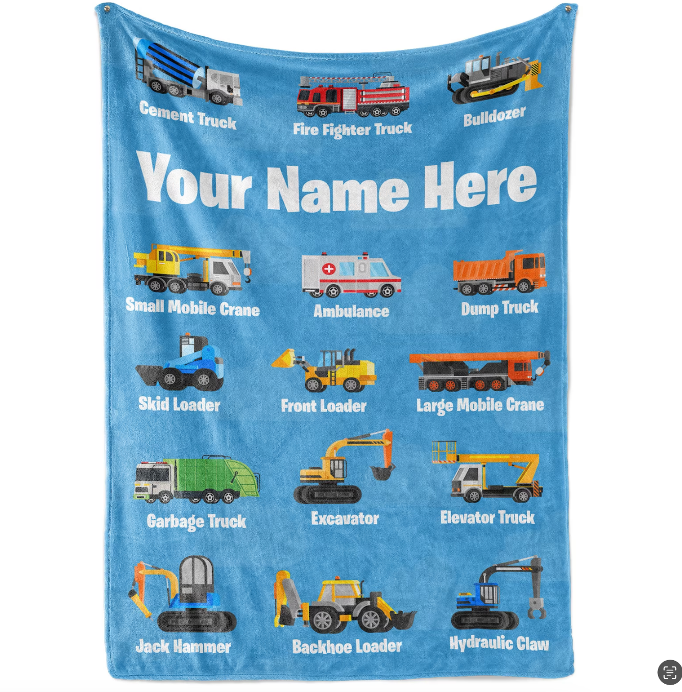 Personalized Minky Swaddle Blanket Name With Multi Style Constructions Blue