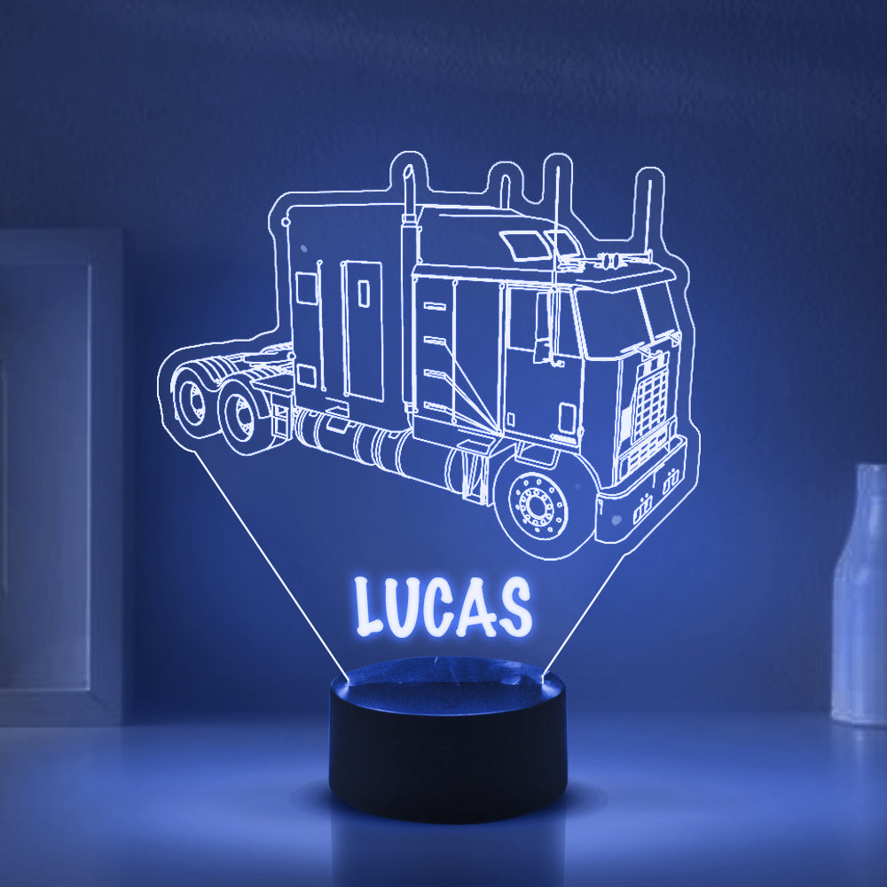 Personalized 7/16 Colors Changing Led Night Light Tractor
