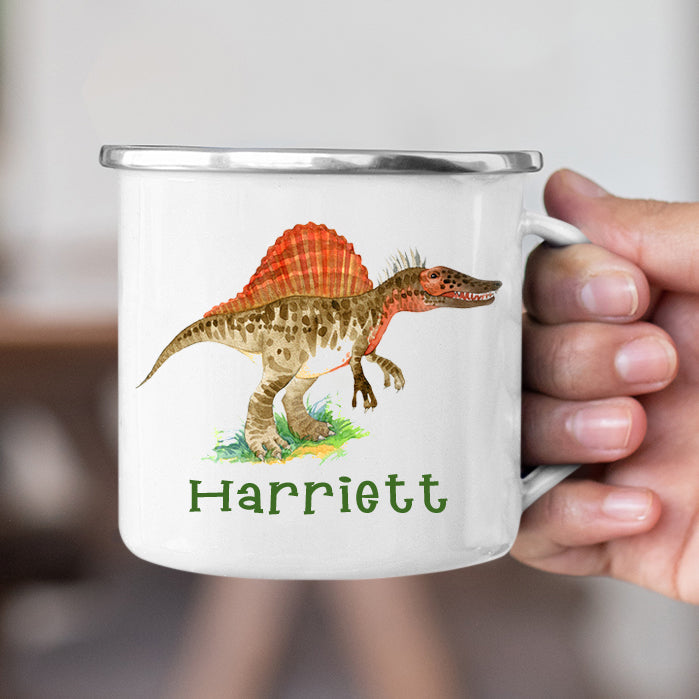 Personalized Multi Colors Rim Enamel Dinosaur Mug | 22112834