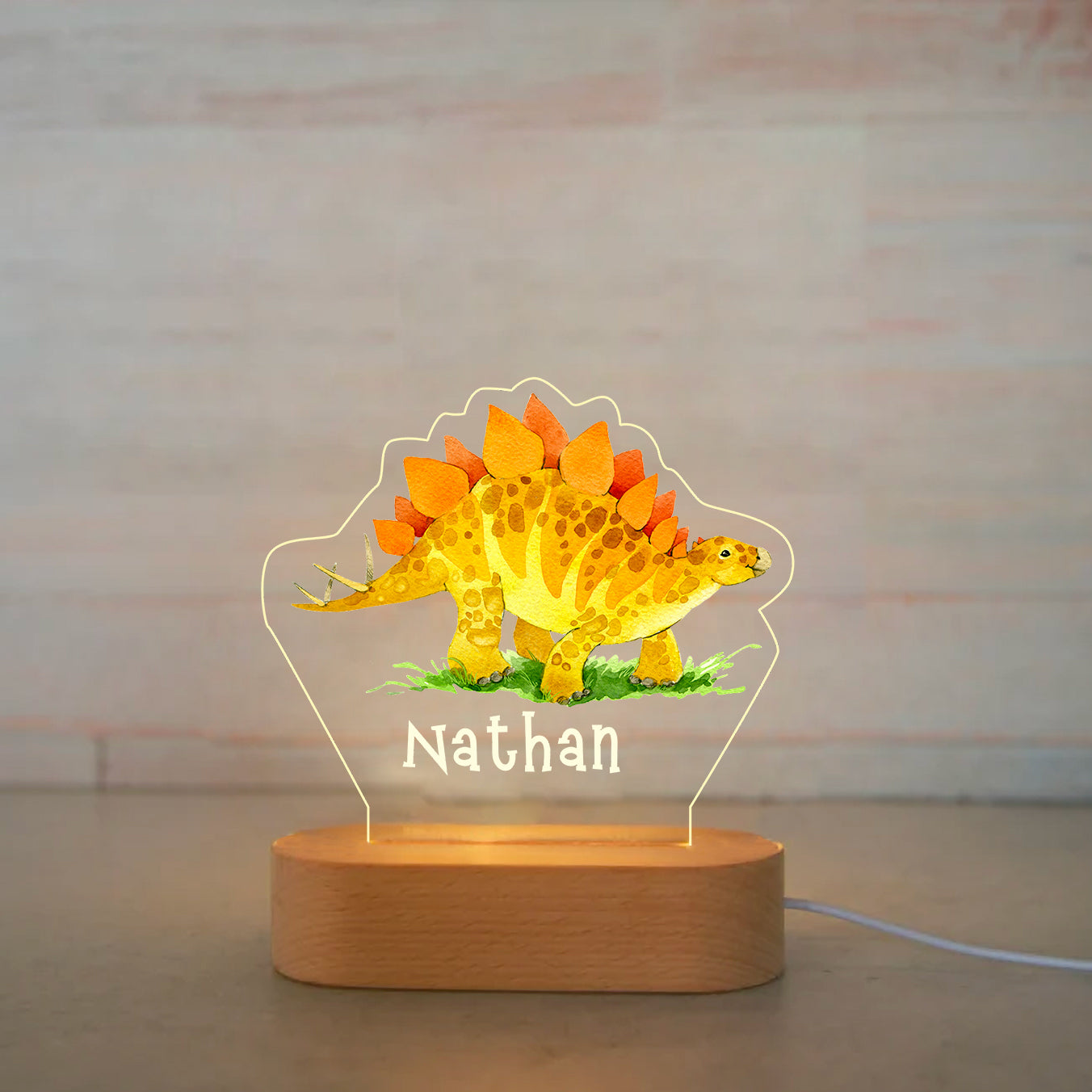 Personalized Light LED Bedroom Night Light Boys Girls Dinosaur Mood Lighting I004