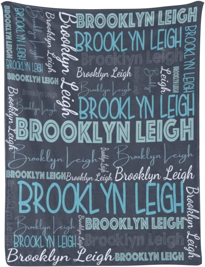 Personalized Cute Name Word Art Multi Colors Fleece Blanket
