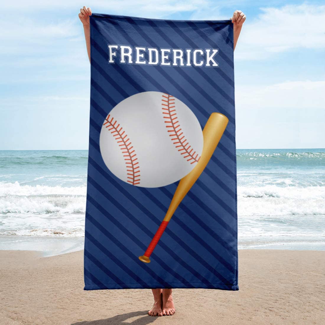 Personalized Baseball Kids Beach Towel|22112906
