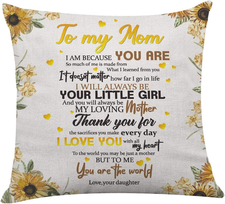 Personalized Pillow Letter To My Mom