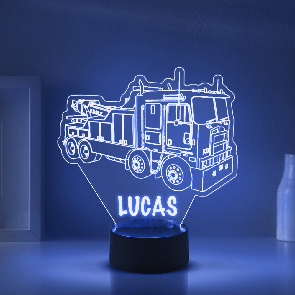 Personalized 7/16 Colors Changing Led Night Light Drilling Truck