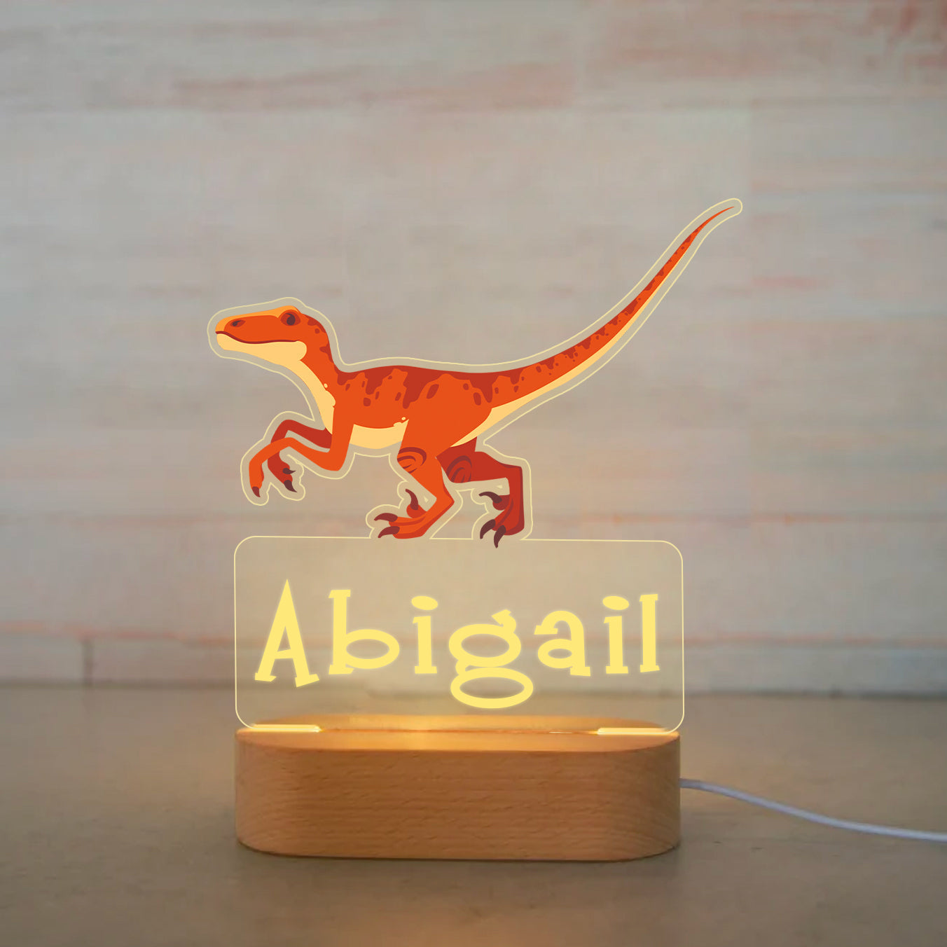 Personalized Light LED Bedroom Night Light Boys Girls Dinosaur Mood Lighting I021