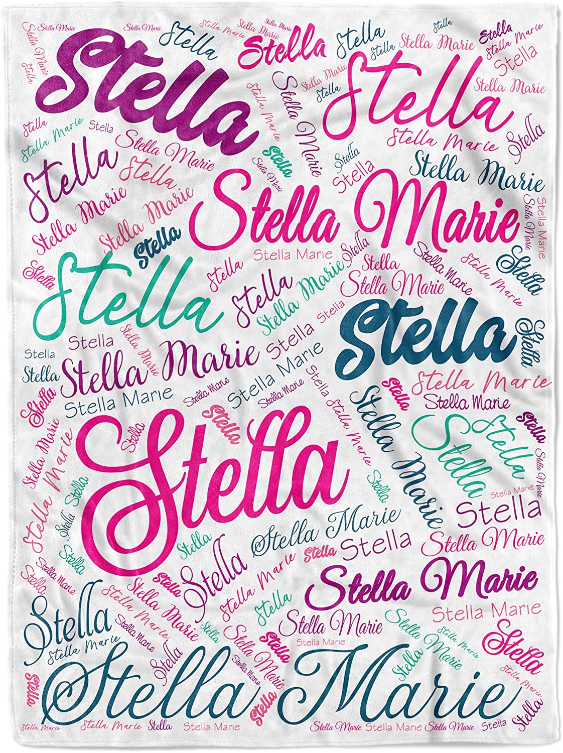 Personalized Word Art Blanket