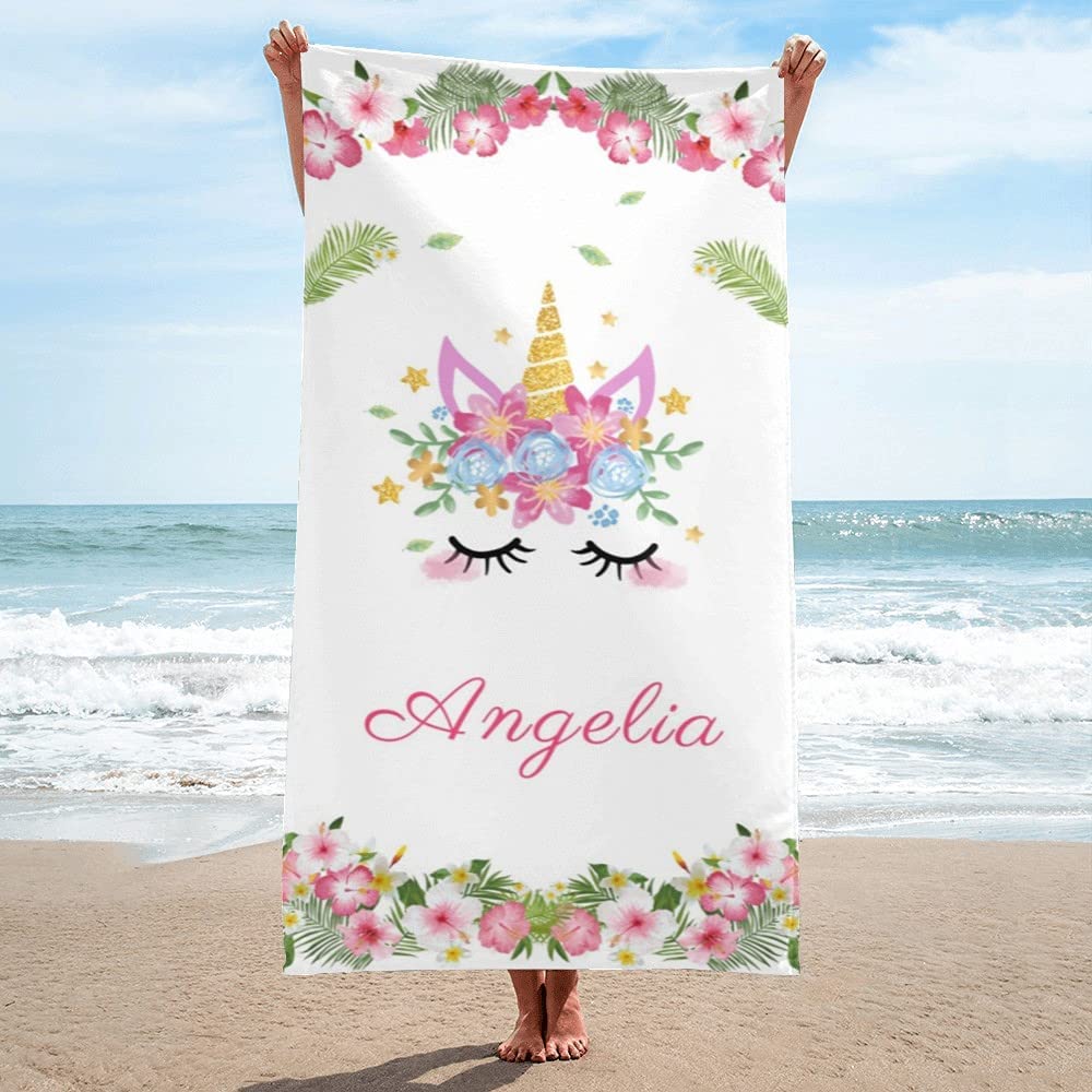 Personalized Unicorn Dream Beach Towel