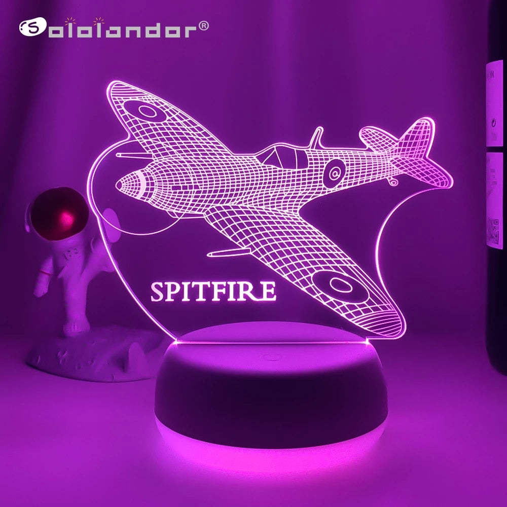 Personalized 3D Warcraft Night Lights with Name 7/16 Colors Changing LED Lamp