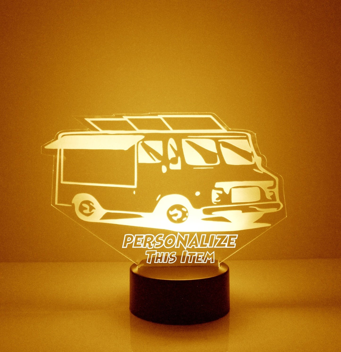 Personalized Truck Night Lights with Name 7/16 Color Changing LED Lamp III05