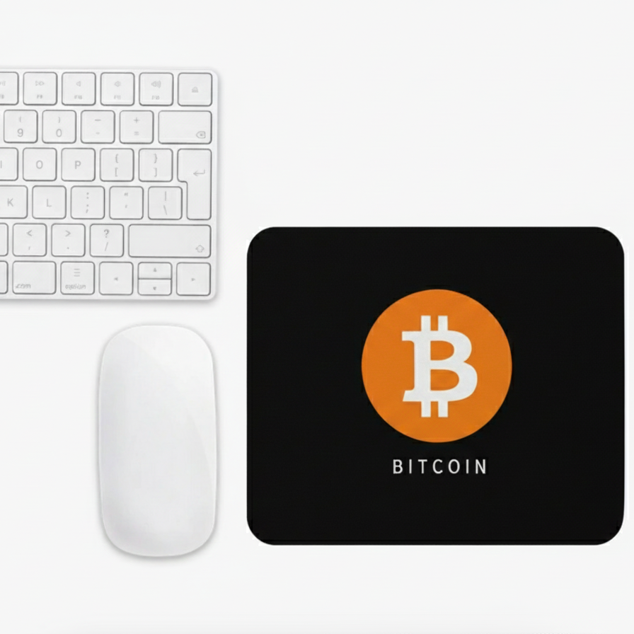 Bitcoin Logo Mouse Pad