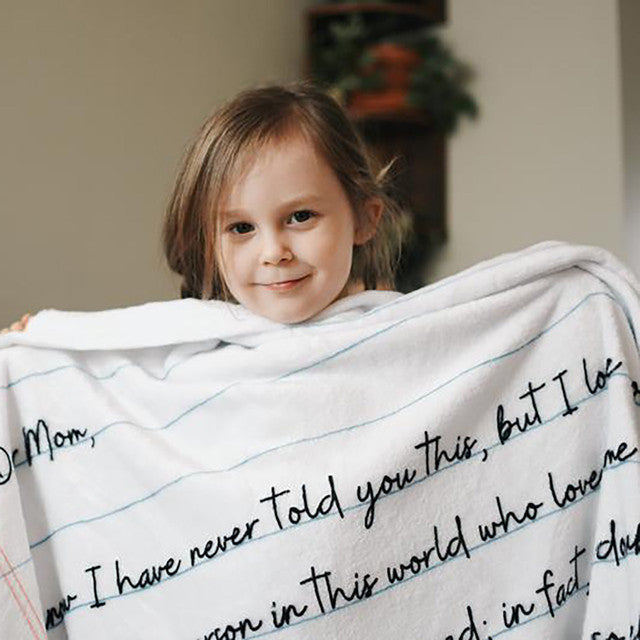 Personalized Love Letter Mom/Nana/Auntie We Love You Blanket