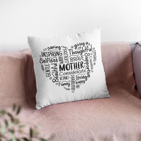 Personalized Mom Grandma Nana Word Art Name Pillow