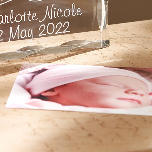 Personalized Baby Acrylic Photo Block