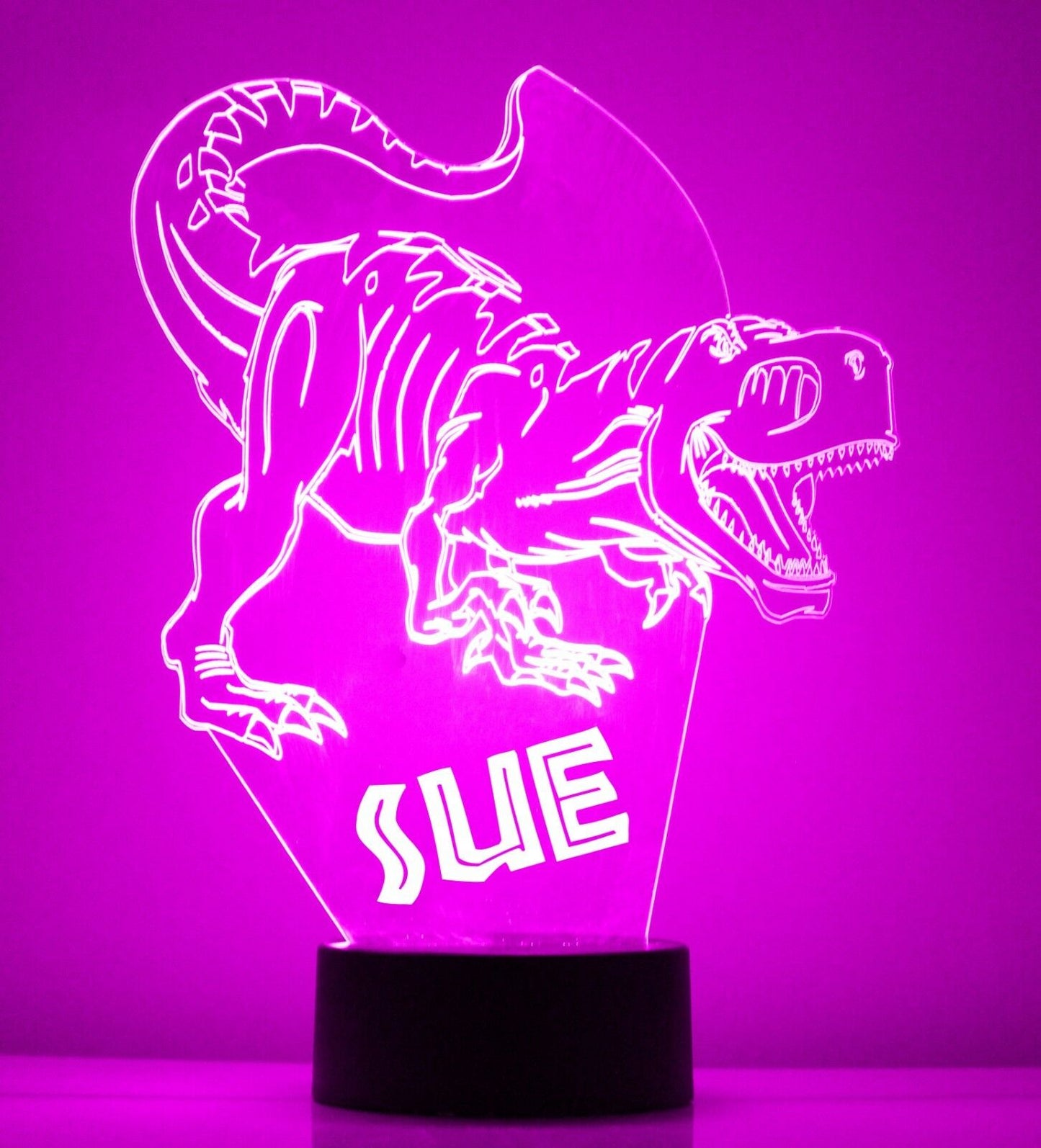 Personalized Dinosaur Night Lights with Name 7/16 Colors Changing LED Lamp NL909