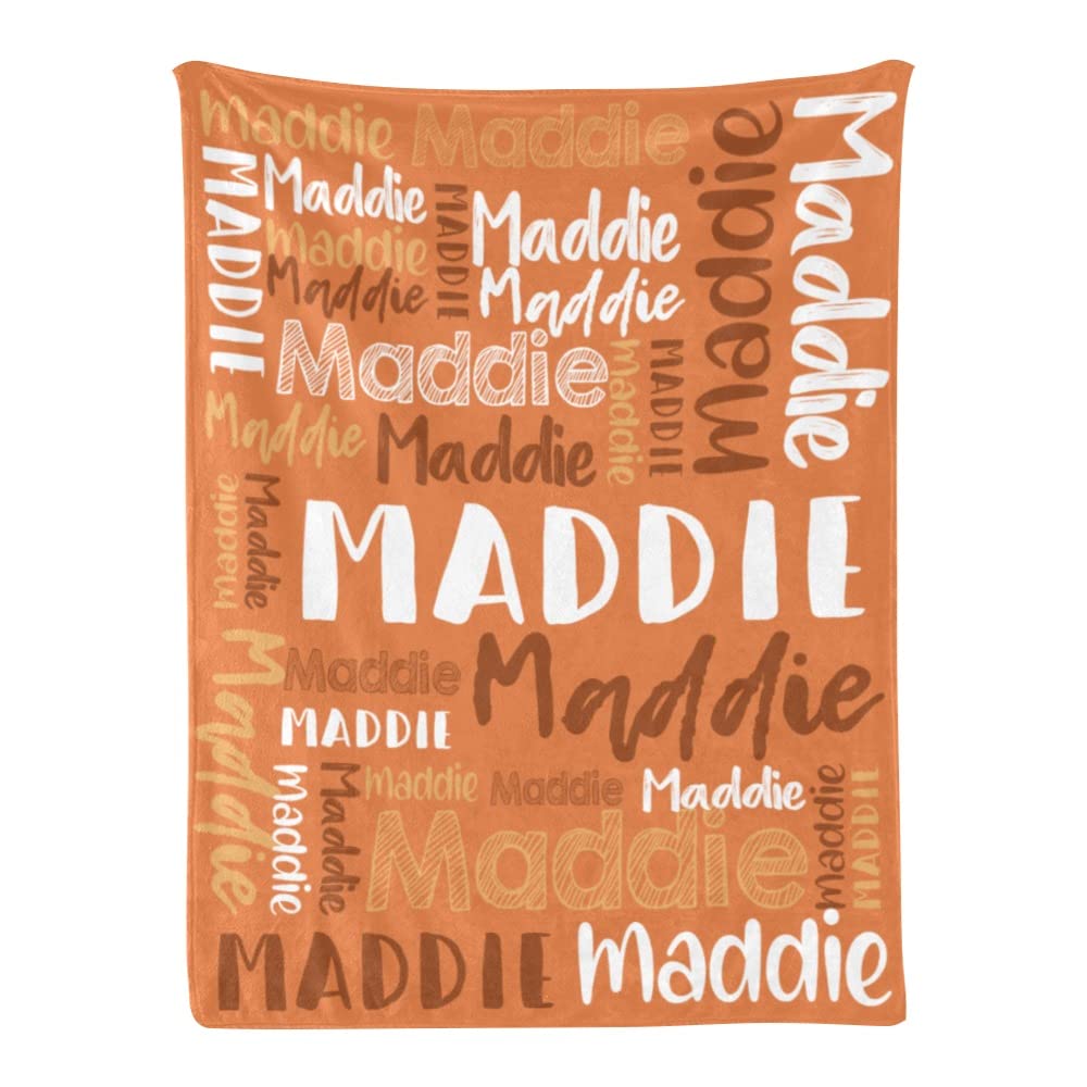 Personalized Cute Name Word Art Multi Colors Fleece Blanket
