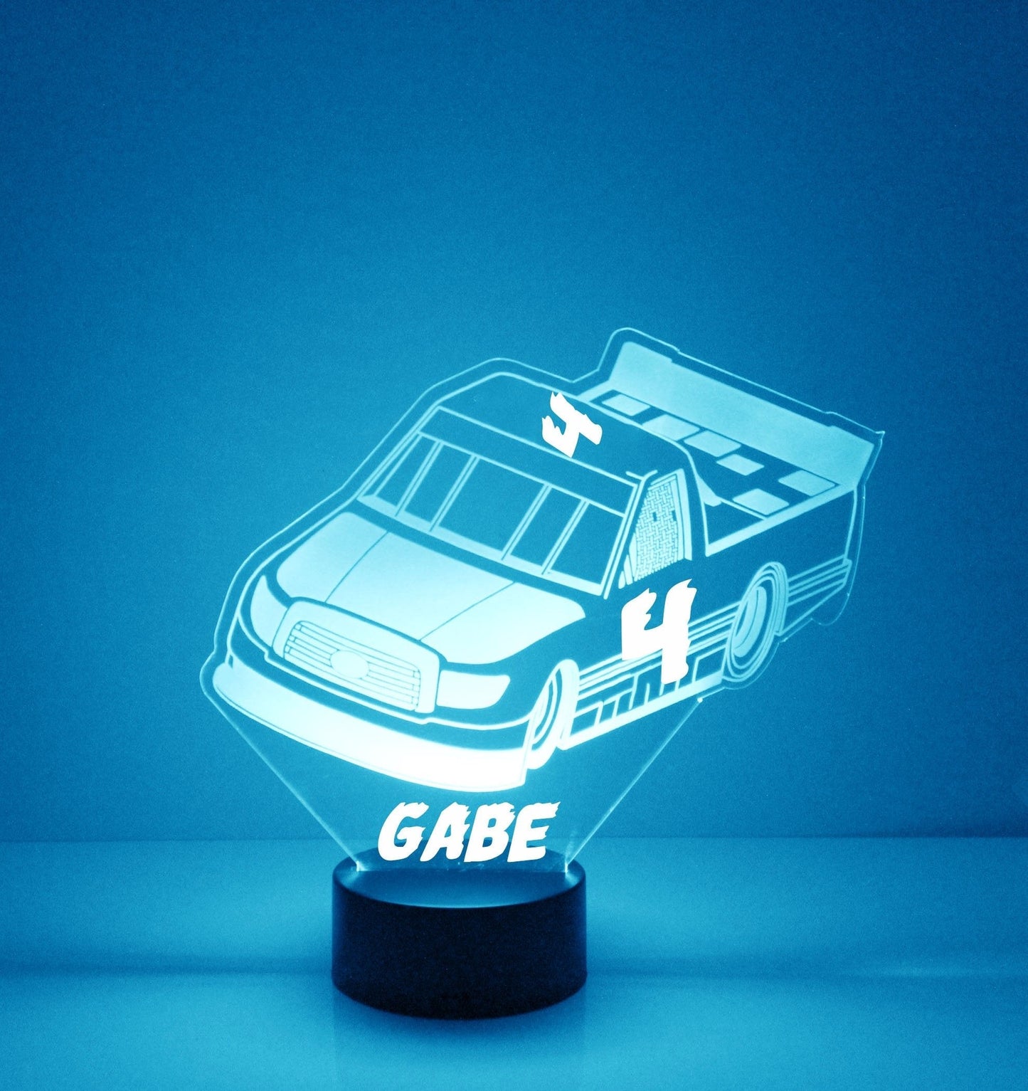 Personalized Truck Night Lights with Name 7/16 Color Changing LED Lamp III04