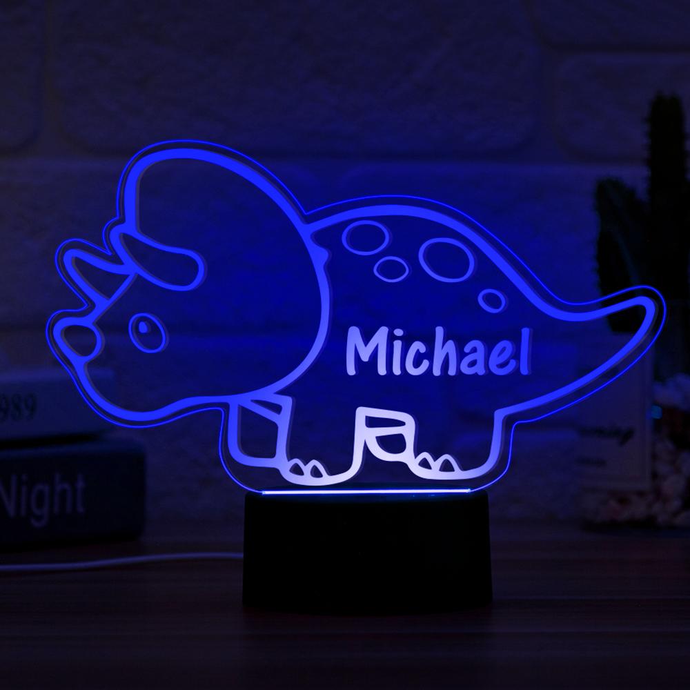 Personalized Dinosaur 7 Colours 16 Colors Change Light LED Bedroom Night Light Boys Girls Mood Lighting