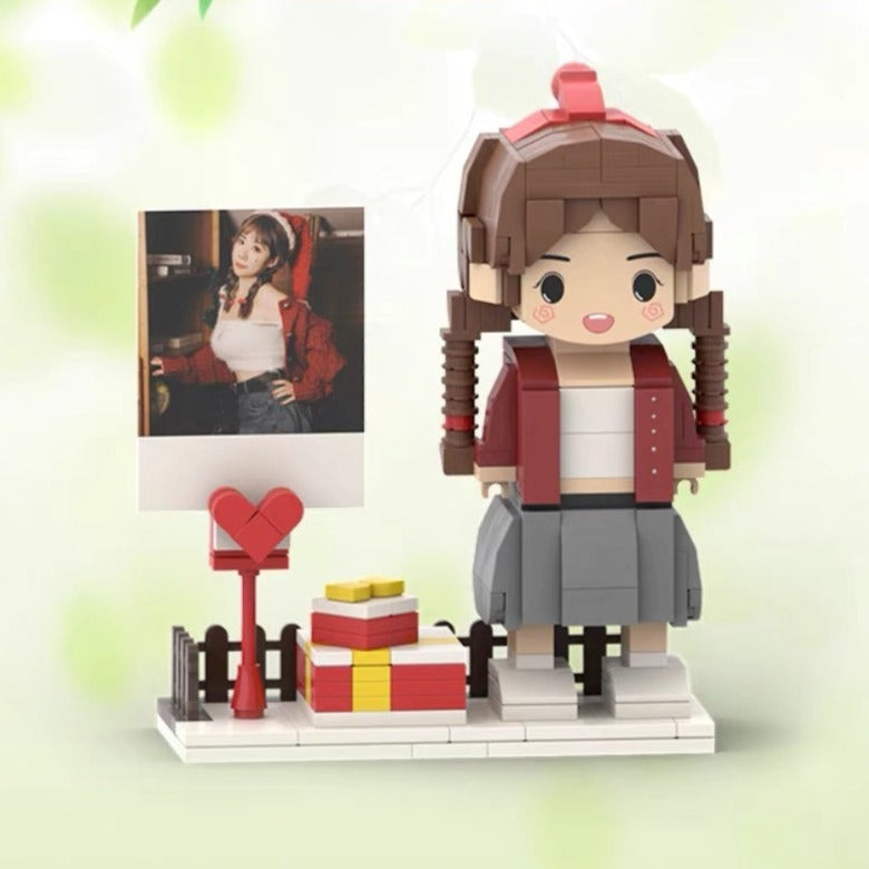 Mother's Day Brick Figure, Customizable, Full Body, 1 Person Custom Brick Figure