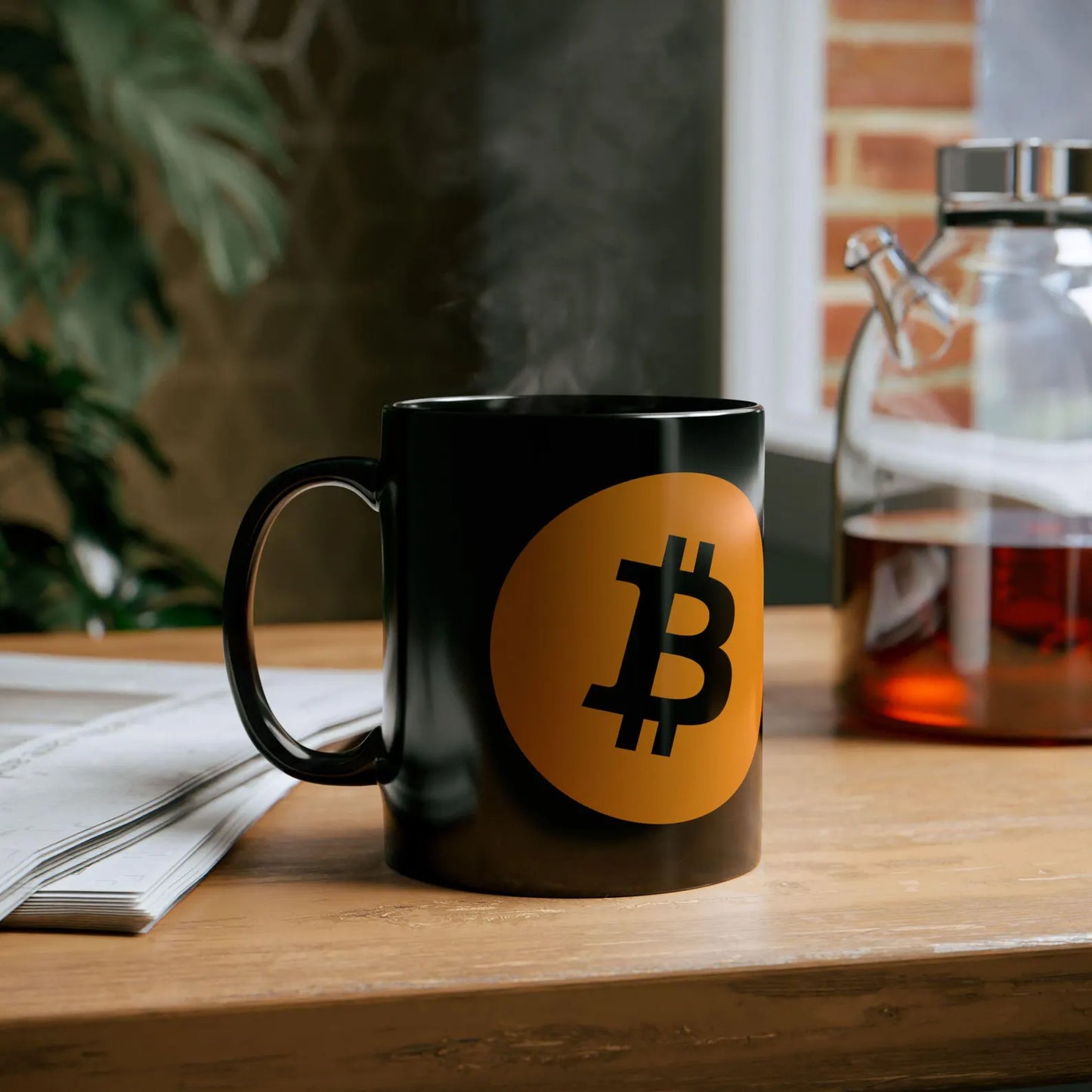 Bitcoin Enthusiast Mug - Black Coffee Cup