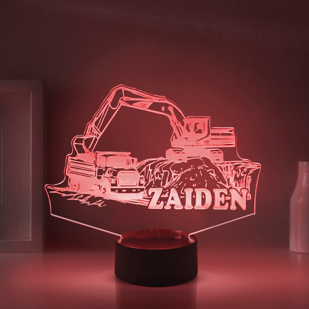 Personalized Truck Night Lights with Name 7/16 Colors Changing LED Lamp 12062201