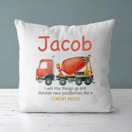 Personalized Baby Kids Throw Pillow Mixer