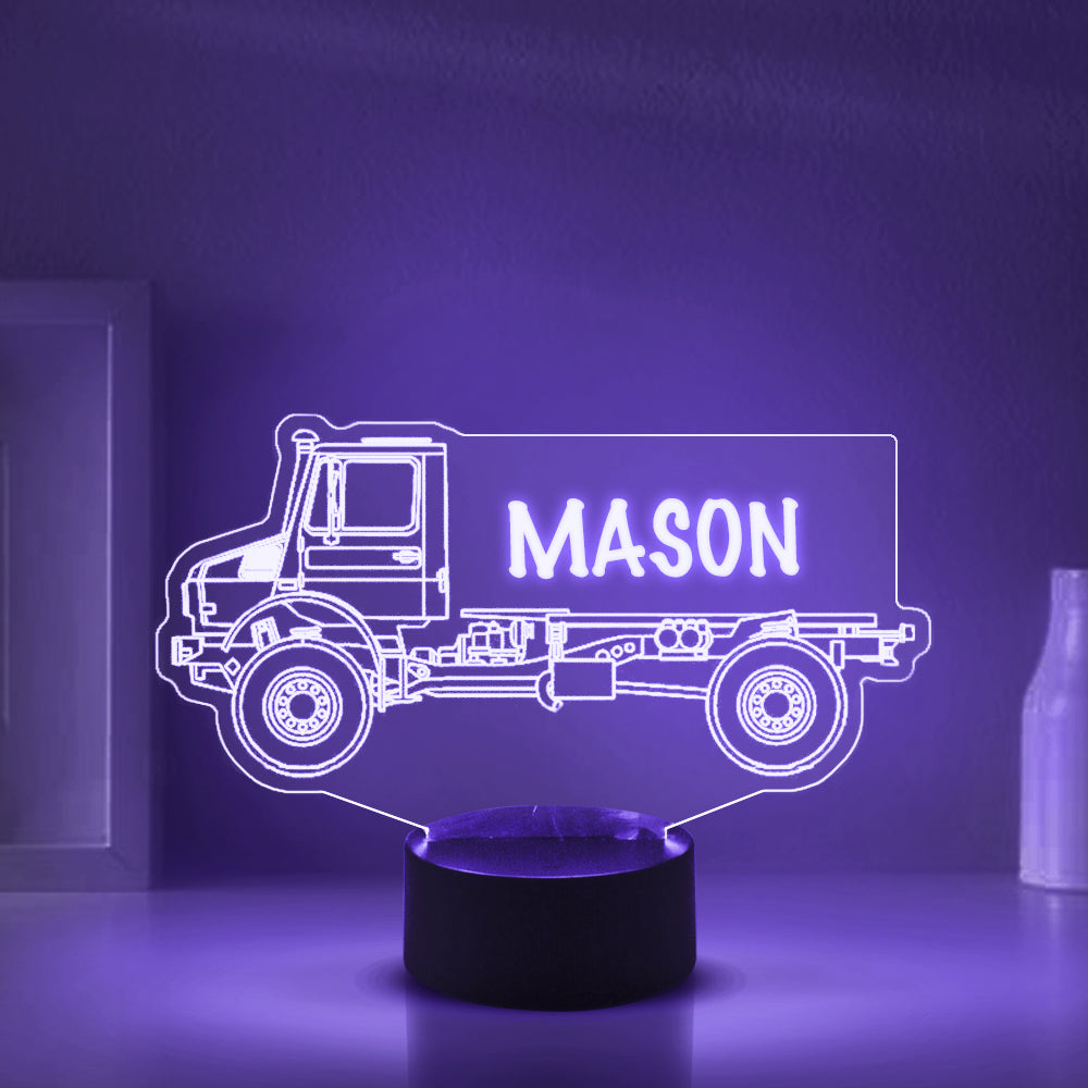 Personalized 7/16 Colors Changing Led Night Light Truck