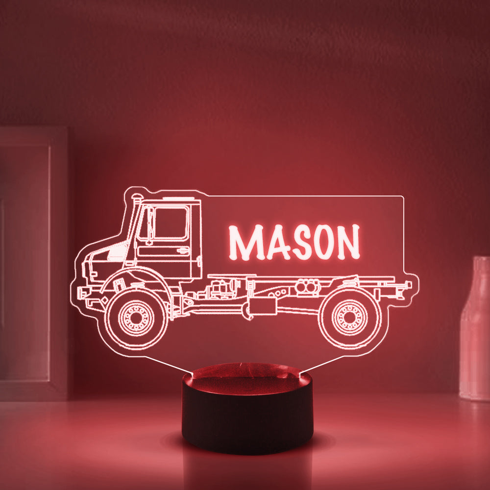 Personalized 7/16 Colors Changing Led Night Light Truck
