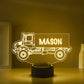 Personalized 7/16 Colors Changing Led Night Light Truck