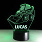 Personalized 7/16 Color Changing Skid-steer Loader 3D Illusion Led Lamp 22120601