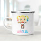 Personalized Super Girl Enamel Mug