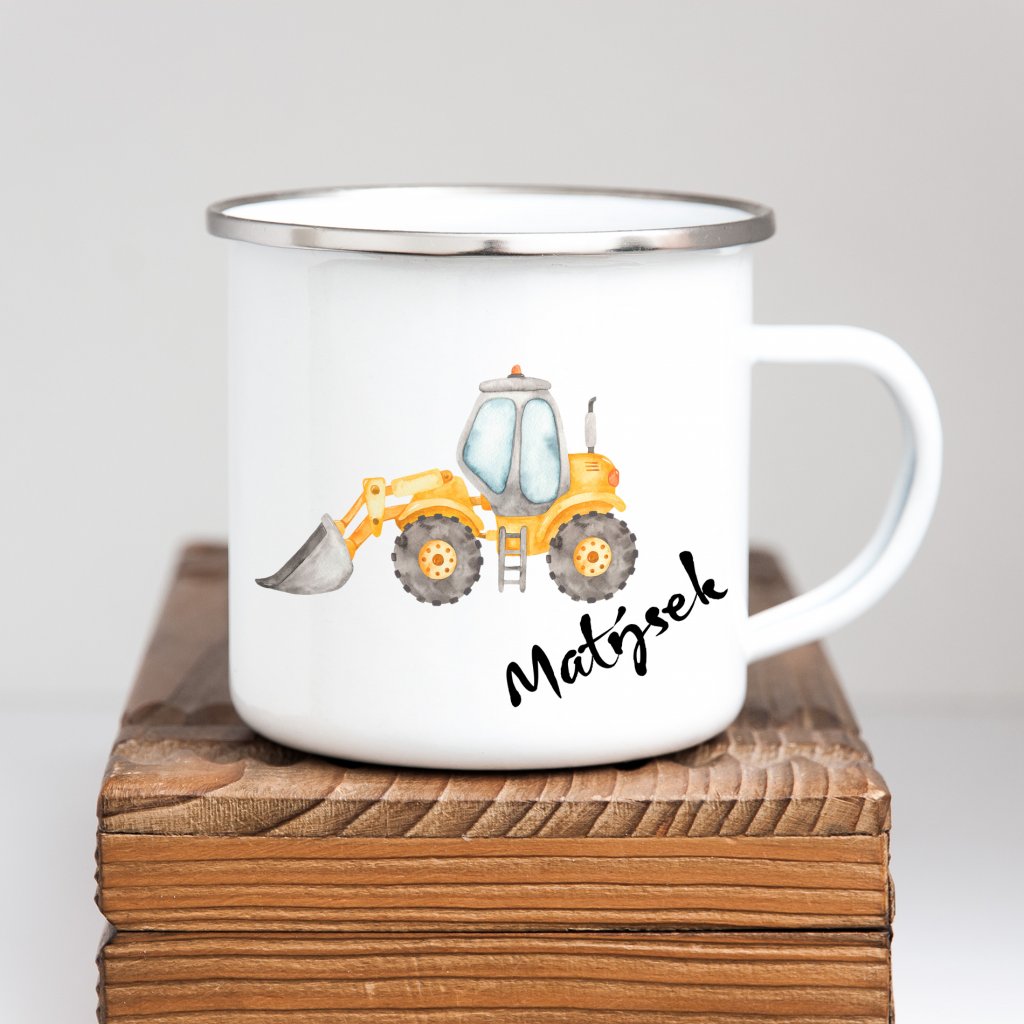 Personalized Enamel Mug Loader Multi Colors Rim