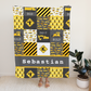 Personalized Minky Swaddle Blanket Name Construction Puzzle