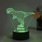Personalized T-rex 7/16 Colors Changing Led Night Light