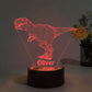 Personalized T-rex 7/16 Colors Changing Led Night Light