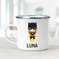 Personalized Super Girl Enamel Mug