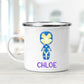 Personalized Super Girl Enamel Mug