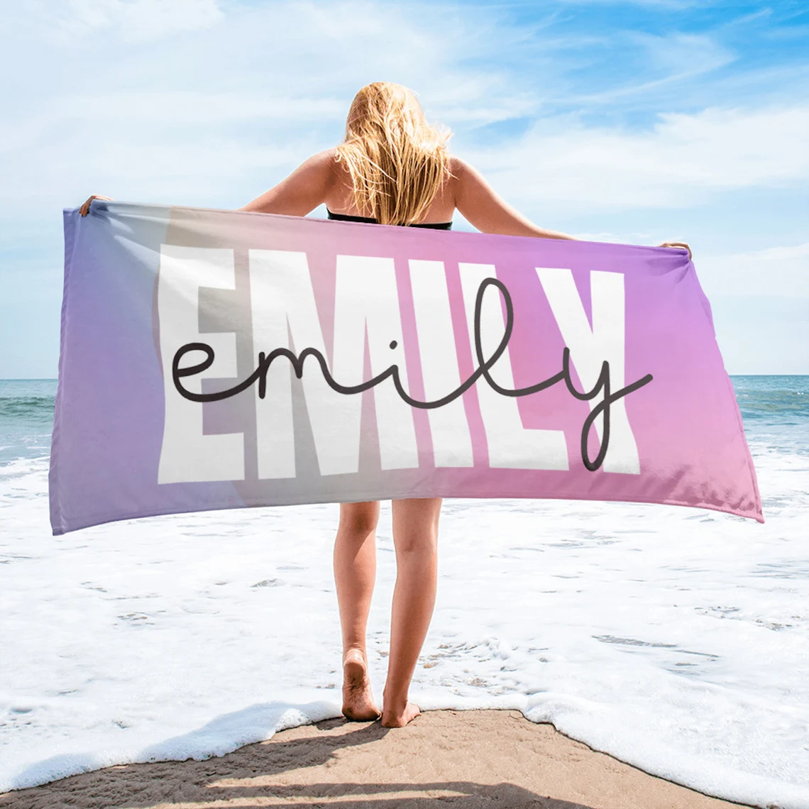 Personalized Colors Combine Beach Towel｜112301