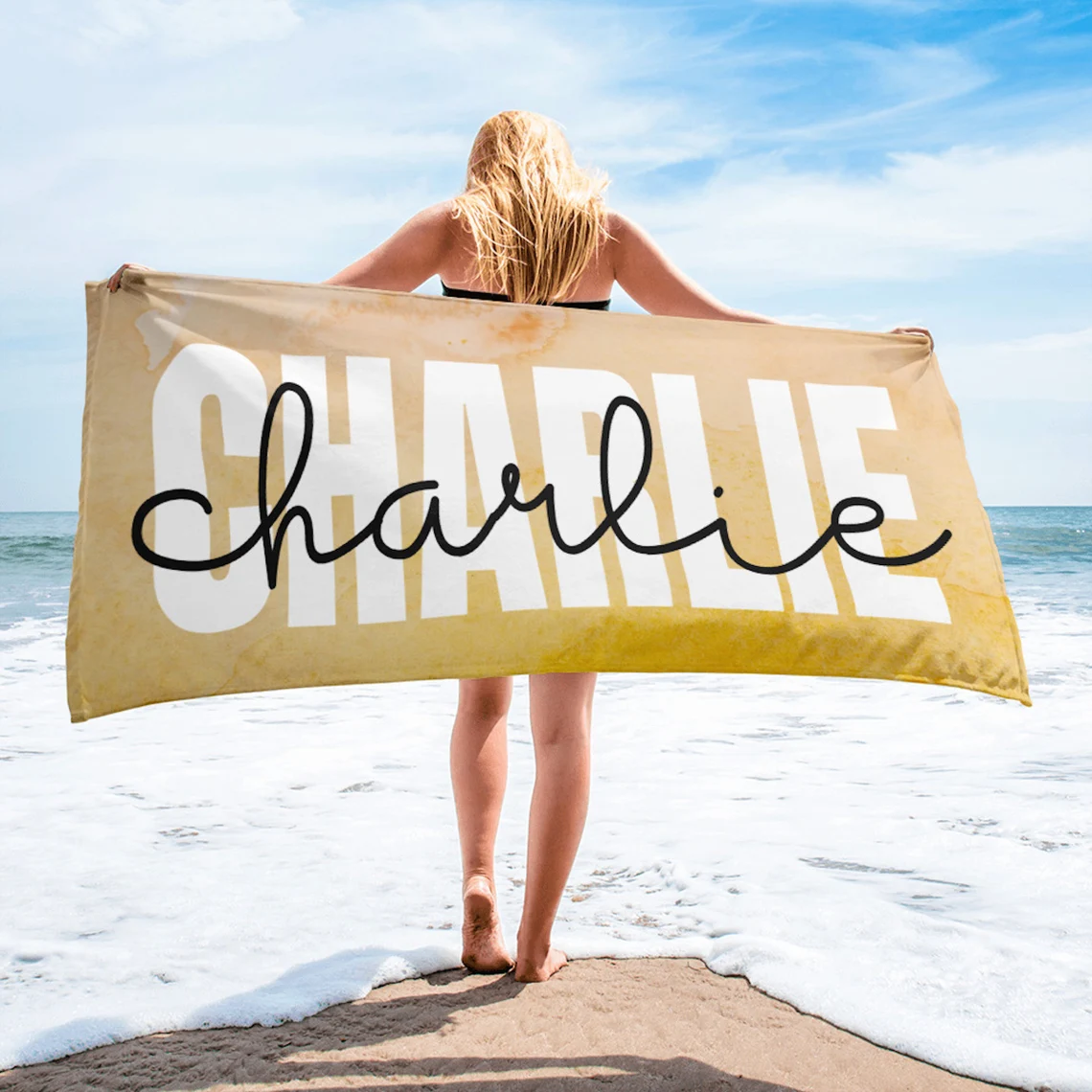 Personalized Colors Combine Beach Towel｜112301
