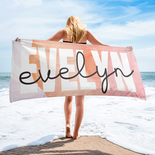 Personalized Colors Combine Beach Towel｜112301