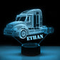 Personalized 7/16 Color Changing Lorry 3D Illusion Led Lamp