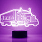 Personalized Truck Night Lights with Name 7/16 Color Changing LED Lamp III10