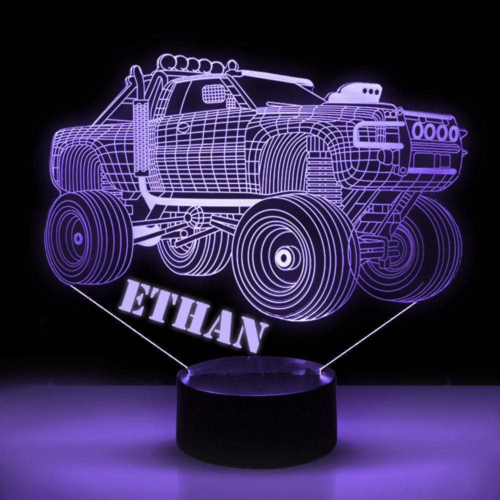 Personalized 7/16 Color Changing Pickup Truck 3D Illusion Led Lamp