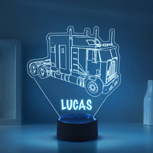Personalized 7/16 Colors Changing Led Night Light Tractor
