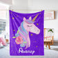 Personalized Magical Unicorn Fleece Blanket 12