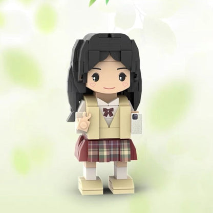 Mother's Day Brick Figure, Customizable, Full Body, 1 Person Custom Brick Figure