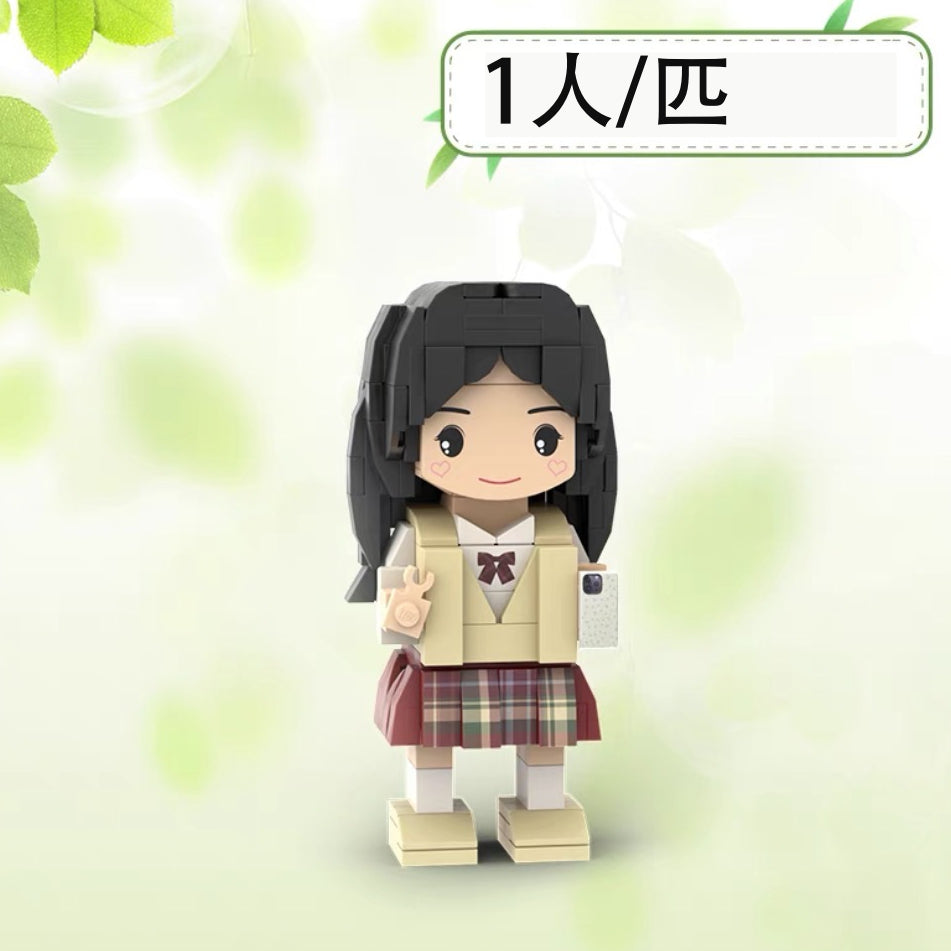 カスタム・ケーキ型ブロックフィギュア - fallookの母の日ギフト