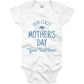 Personalized Baby Onesie Our First Mother's Day Heart