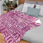 Personalized Name Word Art Multi Colors Fleece Blanket